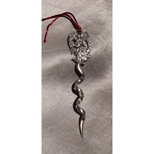 Vintage 1996 Seagull Pewter Christmas Ornament Jesus Angel Holiday Metal 6"